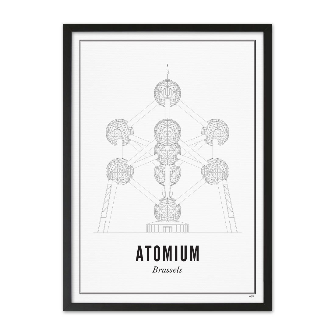 Poster von Brüssel - Atomium | WIJCK.